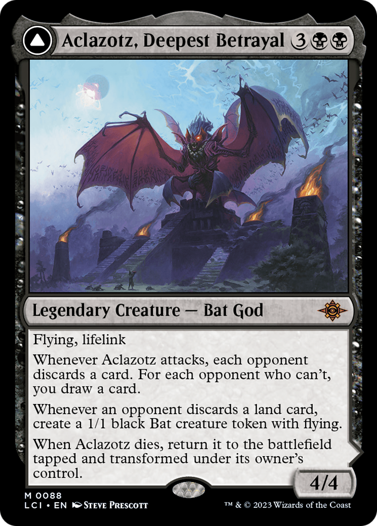 Image of Aclazotz, Deepest Betrayal (LCI-088) - The Lost Caverns of Ixalan Foil