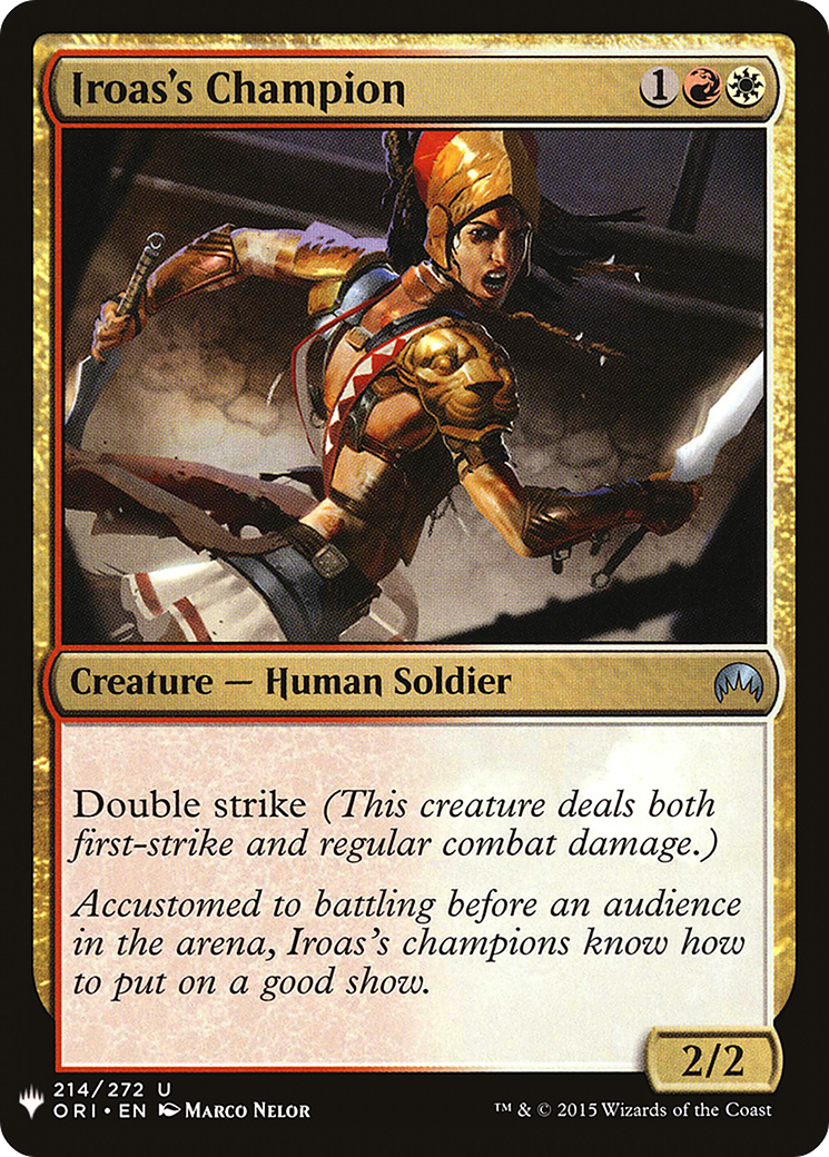 Image of Iroas's Champion (LIST-214) - The List