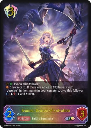 Image of Jeanne, Beacon of Salvation (SL) (BP09-SL22EN) - BP09 Duet of Dawn and Dusk