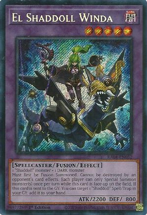 Image of El Shaddoll Winda (Secret Rare) (RA04-EN052) - Quarter Century Stampede 1st Edition