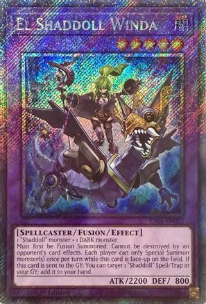 Image of El Shaddoll Winda (Platinum Secret Rare) (RA04-EN052) - Quarter Century Stampede 1st Edition