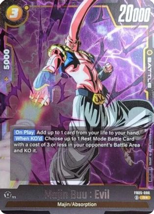 Image of Majin Buu : Evil (Tournament Pack 06) (FB05-086) - Tournament and Championship Promos Holofoil