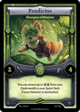 Image of Pandicine - Champion of Demeter (FST-009) - Divine Champions Firestorm
