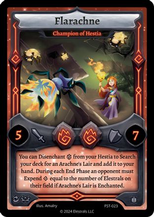 Image of Flarachne - Champion of Hestia (FST-023) - Divine Champions Firestorm