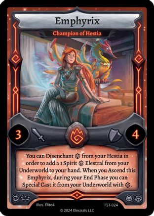 Image of Emphyrix - Champion of Hestia (FST-024) - Divine Champions Firestorm