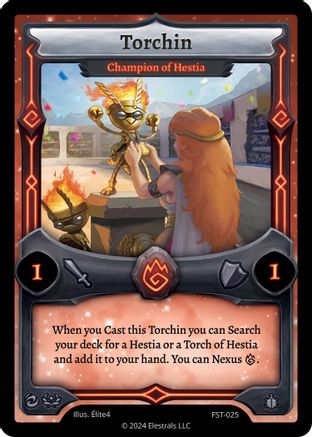 Image of Torchin - Champion of Hestia (FST-025) - Divine Champions Firestorm