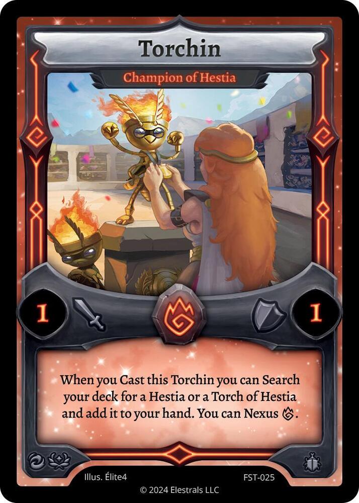Image of Torchin - Champion of Hestia - Divine Champions: Firestorm FST-025