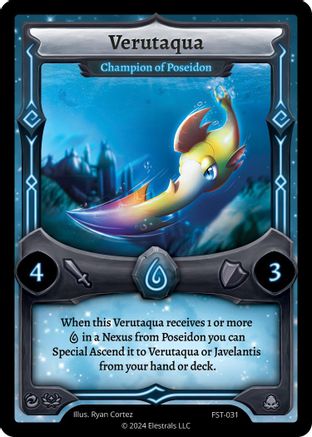 Image of Verutaqua - Champion of Poseidon (FST-031) - Divine Champions Firestorm