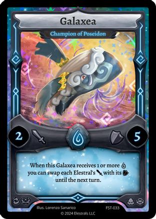 Image of Galaxea - Champion of Poseidon (FST-033) - Divine Champions Firestorm Holo