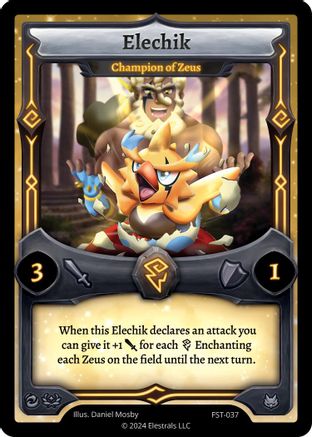 Image of Elechik - Champion of Zeus (FST-037) - Divine Champions Firestorm