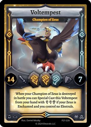 Image of Voltempest - Champion of Zeus (FST-039) - Divine Champions Firestorm