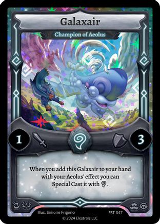 Image of Galaxair - Champion of Aeolus (FST-047) - Divine Champions Firestorm Holo