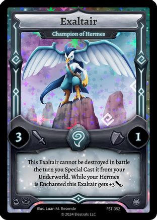 Image of Exaltair - Champion of Hermes (FST-052) - Divine Champions Firestorm Holo