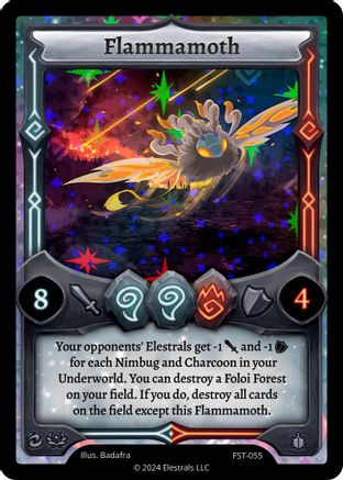 Image of Flammamoth (FST-055) - Divine Champions Firestorm Holo