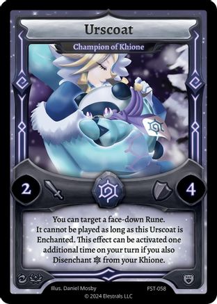 Image of Urscoat - Champion of Khione (FST-058) - Divine Champions Firestorm