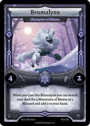Image of Brumalynx - Champion of Khione (FST-059) - Divine Champions Firestorm