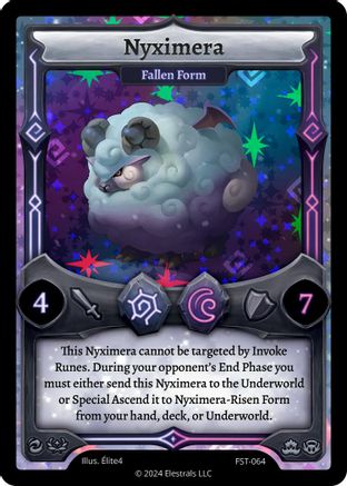 Image of Nyximera - Fallen Form (FST-064) - Divine Champions Firestorm Holo