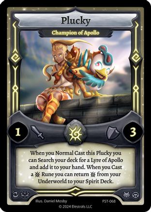 Image of Plucky - Champion of Apollo (FST-068) - Divine Champions Firestorm