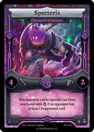 Image of Specteris - Champion of Artemis (FST-072) - Divine Champions Firestorm Holo
