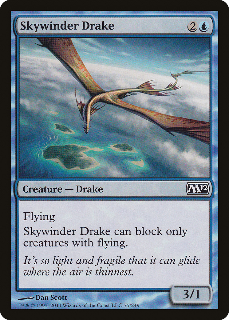 Image of Skywinder Drake (M12-075) - Magic 2012 Foil