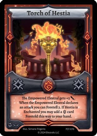 Image of Torch of Hestia (FST-076) - Divine Champions Firestorm