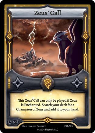 Image of Zeus' Call (FST-085) - Divine Champions Firestorm