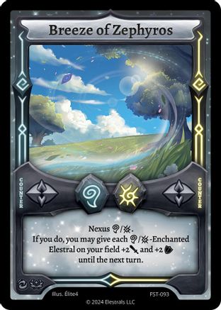 Image of Breeze of Zephyros (FST-093) - Divine Champions Firestorm