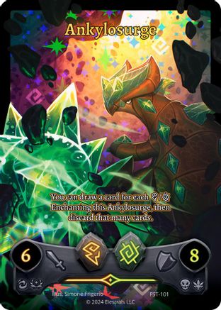 Image of Ankylosurge (Full Art) (FST-101) - Divine Champions Firestorm Holo