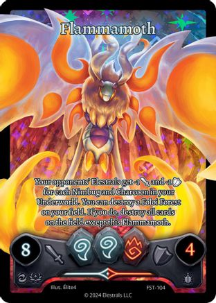 Image of Flammamoth (Full Art) (FST-104) - Divine Champions Firestorm Holo
