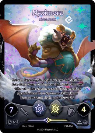 Image of Nyximera - Risen Form (Full Art) (FST-106) - Divine Champions Firestorm Holo