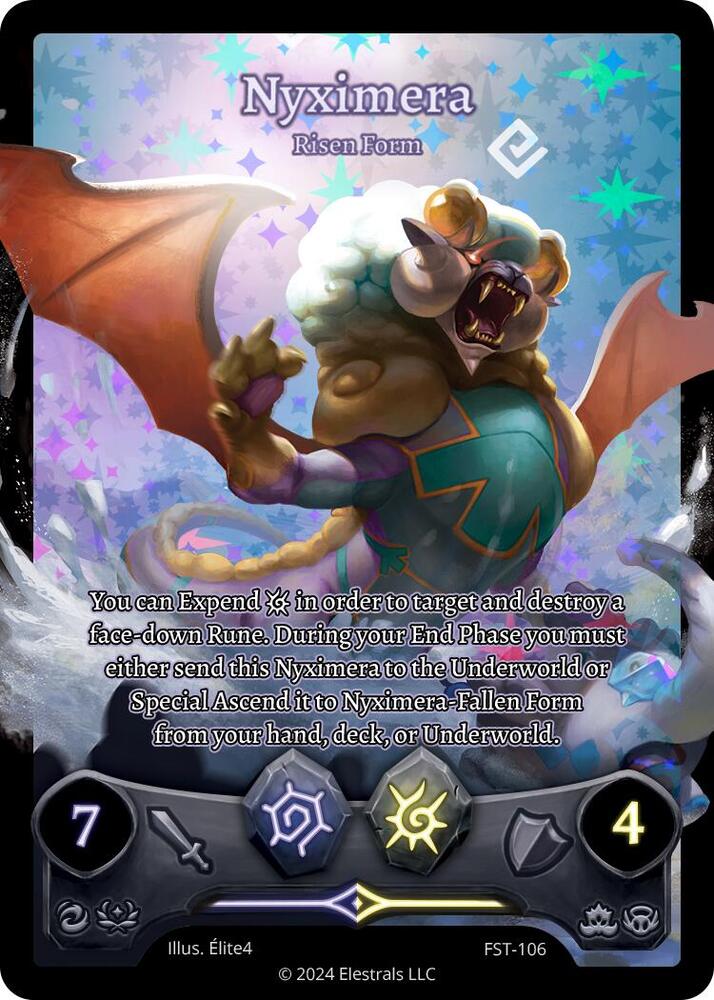Image of Nyximera - Risen Form (Full Art) - Divine Champions: Firestorm (FST)