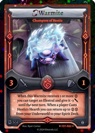 Image of Warmite - Champion of Hestia (Stellar) (FST-R02) - Divine Champions Firestorm Reverse Holo