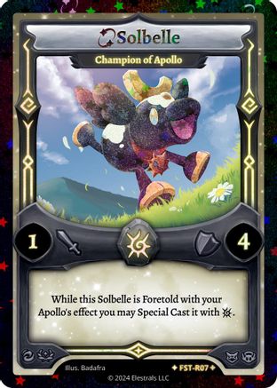 Image of Solbelle - Champion of Apollo (Stellar) (FST-R07) - Divine Champions Firestorm Reverse Holo