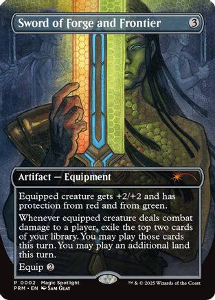 Image of Sword of Forge and Frontier (Borderless) (UMP-002) - Unique and Miscellaneous Promos Foil