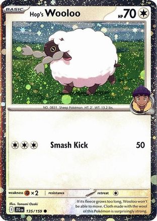 Image of Hop's Wooloo 135/159  - Holofoil Miscellaneous Cards & Products - Common