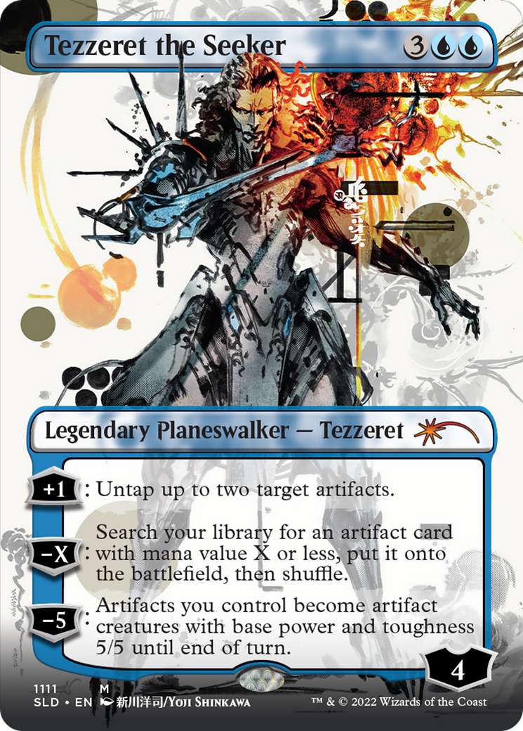 Image of Tezzeret the Seeker (1111) (SLD-1111) - Secret Lair Drop (Borderless)