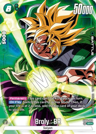 Image of Broly : BR - FB06-063 (Alternate Art) (FB06-063) - Rivals Clash Holofoil