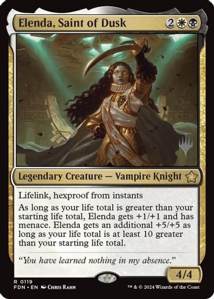 Image of Elenda, Saint of Dusk (PPDFT-119) - Promo Pack: Aetherdrift Foil