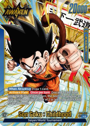 Image of Son Goku : Childhood - FB06-025 (Alternate Art) (FB06-025) - Rivals Clash Holofoil
