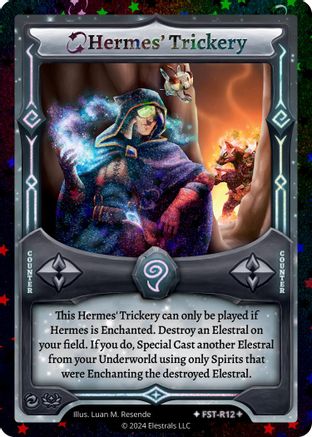Image of Hermes' Trickery (Stellar) (FST-R12) - Divine Champions Firestorm Starter Decks Reverse Holo