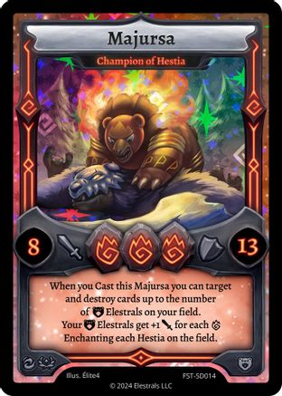 Image of Majursa - Champion of Hestia (FST-SD014) - Divine Champions Firestorm Starter Decks