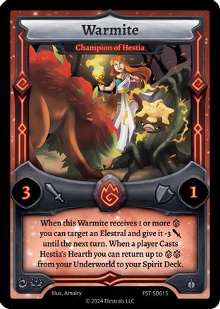 Image of Warmite - Champion of Hestia (FST-SD015) - Divine Champions Firestorm Starter Decks Holo