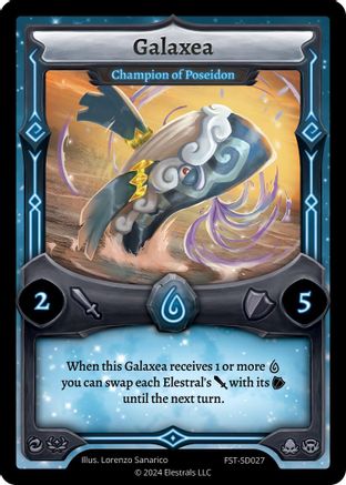 Image of Galaxea - Champion of Poseidon (FST-SD027) - Divine Champions Firestorm Starter Decks