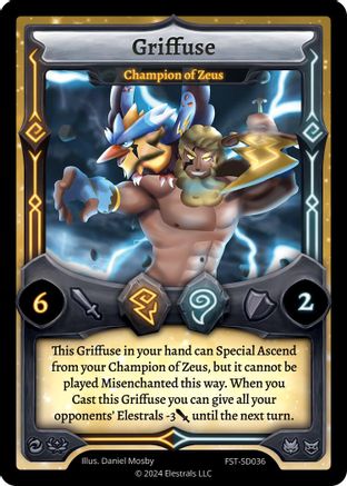 Image of Griffuse - Champion of Zeus (FST-SD036) - Divine Champions Firestorm Starter Decks