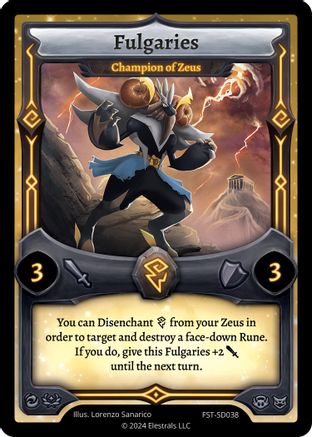 Image of Fulgaries - Champion of Zeus (FST-SD038) - Divine Champions Firestorm Starter Decks