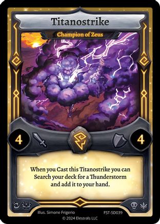 Image of Titanostrike - Champion of Zeus (FST-SD039) - Divine Champions Firestorm Starter Decks