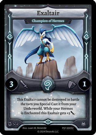Image of Exaltair - Champion of Hermes (FST-SD052) - Divine Champions Firestorm Starter Decks