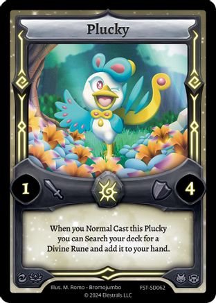 Image of Plucky (FST-SD062) - Divine Champions Firestorm Starter Decks