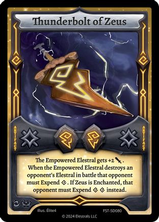 Image of Thunderbolt of Zeus (FST-SD080) - Divine Champions Firestorm Starter Decks