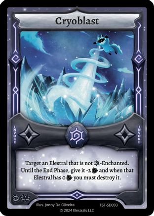 Image of Cryoblast (FST-SD093) - Divine Champions Firestorm Starter Decks